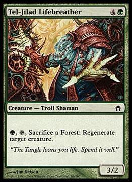 Magic the Gathering: Fifth Dawn (Base Set) card 96 Tel-Jilad Lifebreather