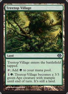 Magic the Gathering: Duel Decks: Garruk vs. Liliana (Base Set) card 27 Treetop Village