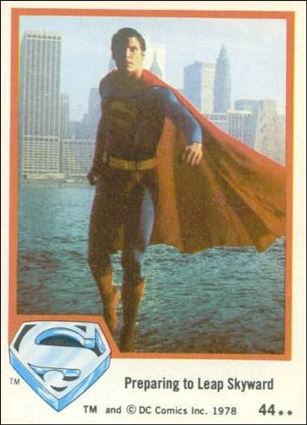 Superman (Movie) Series 1 (Base Set) card 44 Preparing to Leap Skyward