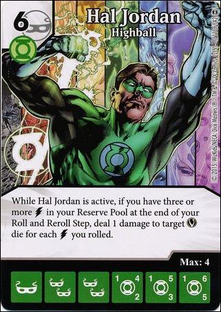 DC Comics Dice Masters War of Light card 11 Hal Jordan: Highball