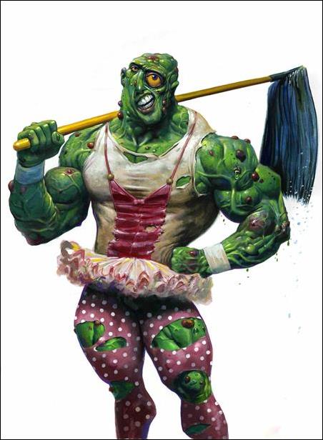 Toxic Avenger (2024) issue 1-D Fred Harper Polybagged Trading Card Cover