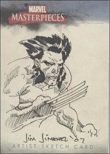 2007 Marvel Masterpieces (Sketch Card Subset) card JJ Jim Jiminez 1/254