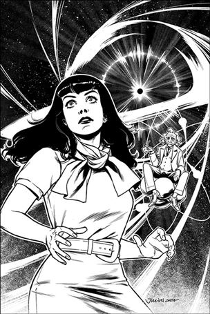 Bettie Page: Unbound issue 5-F Julius Ohta 1:7 Black & White Virgin Cover