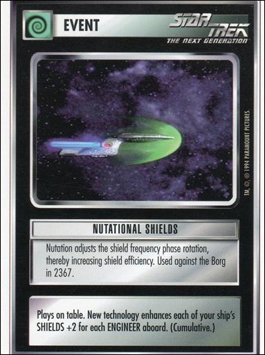 Star Trek: Premiere Unlimited (Base Set) card 85 Nutational Shields
