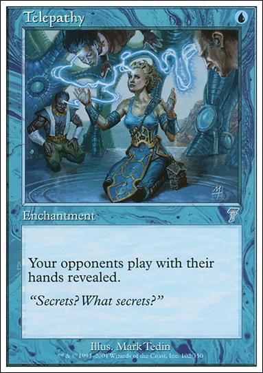 Magic the Gathering: 7th Edition (Base Set) card 102 Telepathy