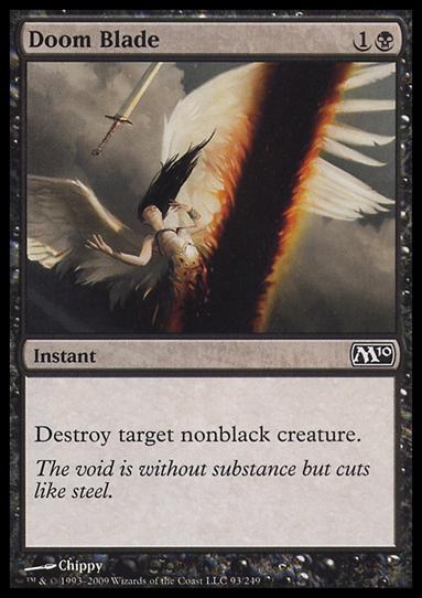 Magic the Gathering: 2010 Core Set (Base Set) card 93 Doom Blade