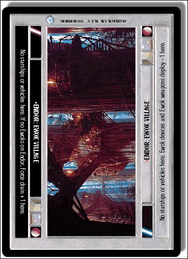Star Wars: Endor Limited (Base Set) card 161 Endor: Ewok Village