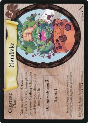 Harry Potter: Chamber of Secrets (Base Set) card 34 Mandrake