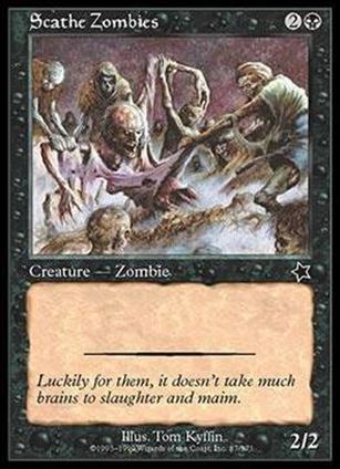 Magic the Gathering: Starter 1999 (Base Set) card 87 Scathe Zombies