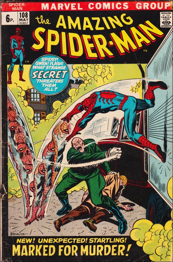Amazing Spider-Man (1963) issue 108-B UK Price Cover
