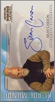Star Wars: Attack of the Clones Widevision  (Autograph Subset) card nn19 Silas Carson - Ki-Adi-Mundi  (1:194 Packs)