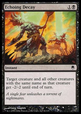 Magic the Gathering: Darksteel (Base Set) card 41 Echoing Decay