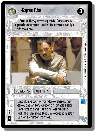 Star Wars: Endor Limited (Base Set) card 106 Captain Yutani