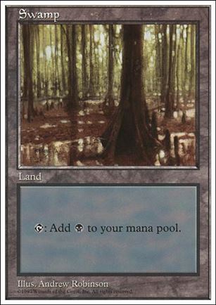 Magic the Gathering: 5th Edition (Base Set) card 432-B Swamp