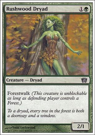 Magic the Gathering: 8th Edition (Base Set) card 278 Rushwood Dryad