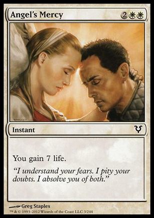 Magic the Gathering: Avacyn Restored (Base Set) card 3 Angel's Mercy