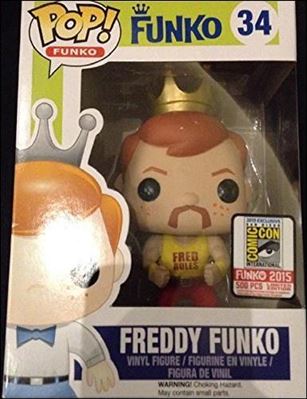 Pop! Funko - Freddy Funko figure 34-B Freddy Funko (Hulk Hogan Yellow Shirt) SDCC 1/50