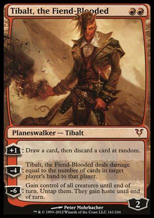 Magic the Gathering: Avacyn Restored (Base Set) card 161 Tibalt, the Fiend-Blooded