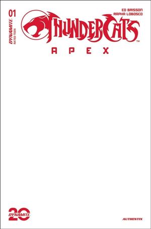 Thundercats: Apex issue 1-H Blank Authentix Sketch Cardstock Cover