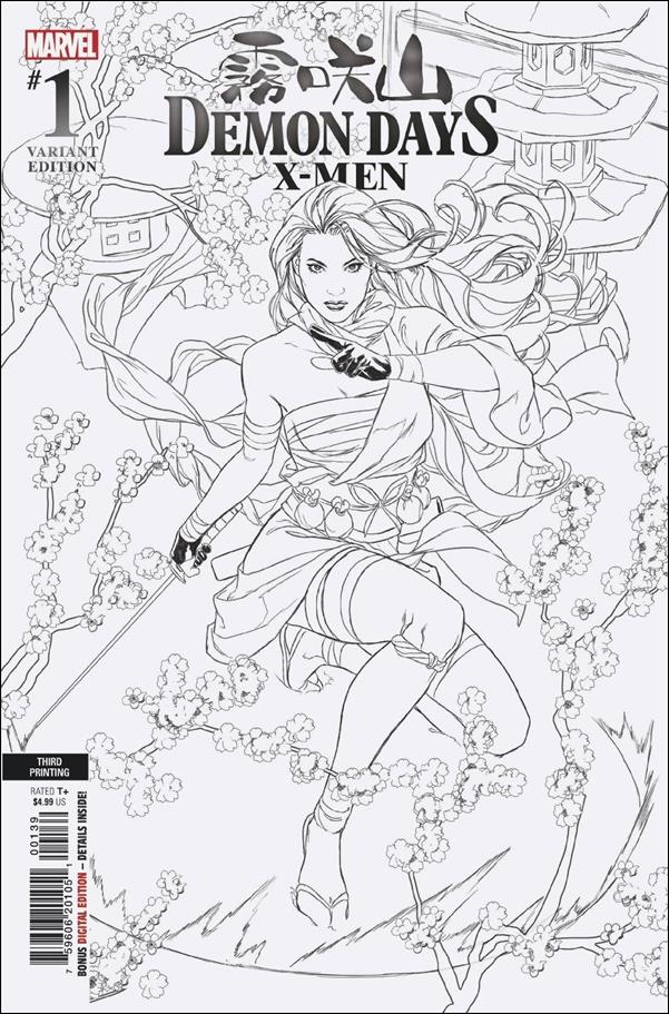 Demon Days: X-Men issue 1-O Mark Brooks Black & White Cover (3rd Printing)