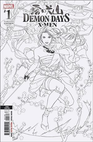 Demon Days: X-Men issue 1-O Mark Brooks Black & White Cover (3rd Printing)