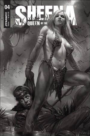 Sheena: Queen of the Jungle (2021) issue 4-P Lucio Parrillo 1:25 Black & White Cover