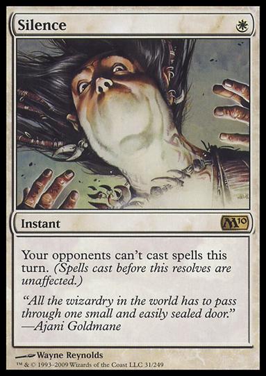 Magic the Gathering: 2010 Core Set (Base Set) card 31 Silence