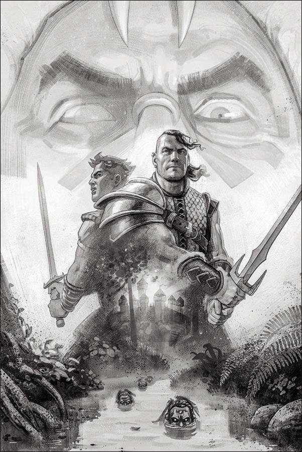 Cimmerian: Beyond the Black River issue 1-I Clara Tessier 1:40 Black & White Virgin Cover