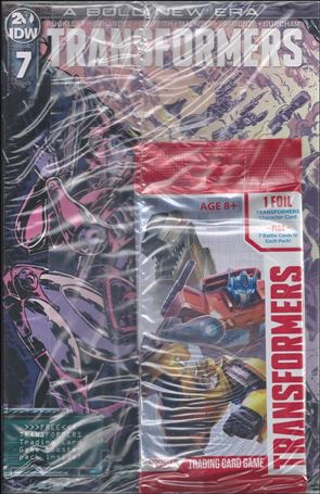 Transformers (2019) issue 7-E Polybagged Guido Guidi 1:10 Cover w/ Trading Cards