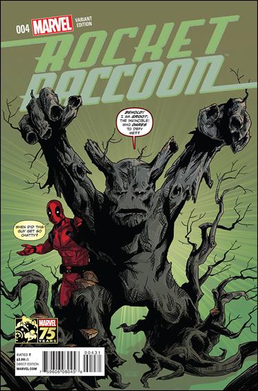 Rocket Raccoon (2014) issue 4-D Kalman Andrasofszky 1:25 Deadpool 75th Cover