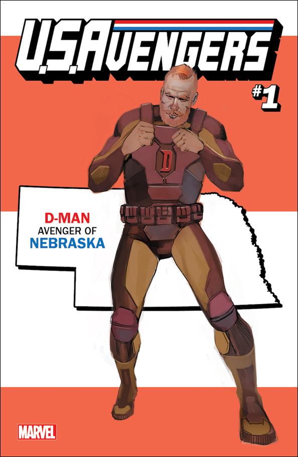 U.S.Avengers issue 1-NB Rod Reis Nebraska Cover