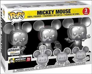 POP! Disney Multi-Packs figure nn20 Mickey Mouse (Silver 3-Pack) Amazon