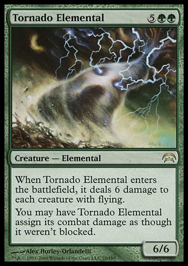 Magic the Gathering: Planechase (Base Set) card 79 Tornado Elemental