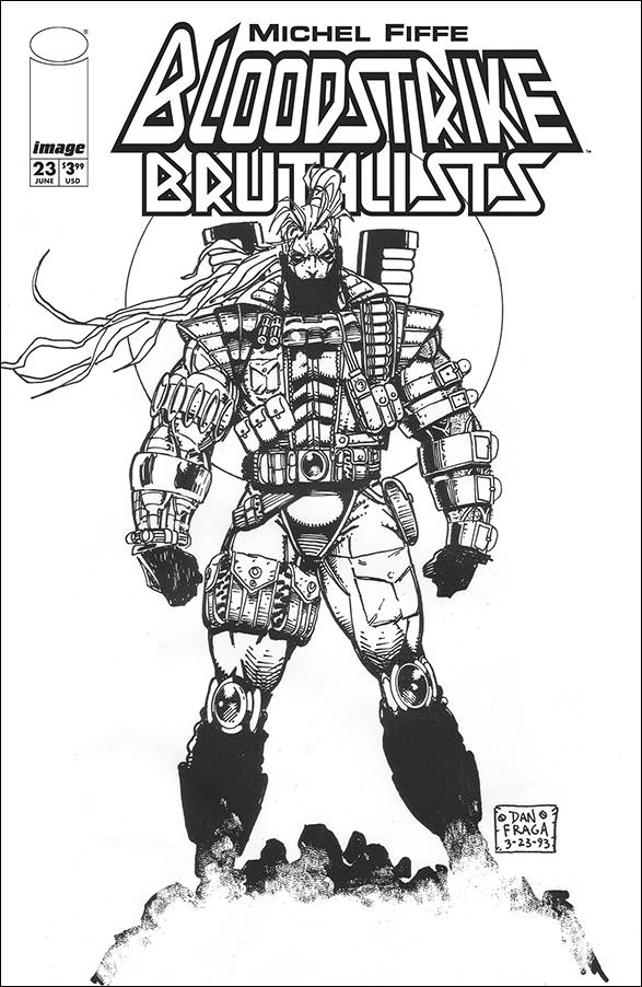 Bloodstrike (1993) issue 23-D Dan Fraga Black & White Cover