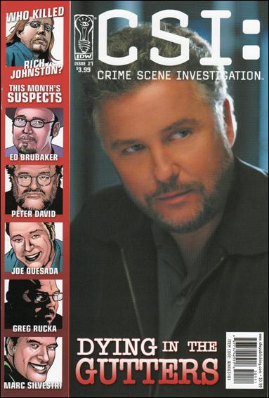 CSI: Dying in the Gutters issue 1 Photo Cover