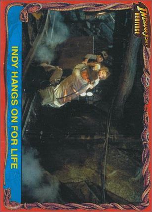 Indiana Jones Heritage (Base Set) card 49 Indy Hangs on for Life