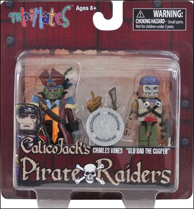 Calico Jack's Pirate Raiders Minimates figure 3 Charles Vanes and "Old Dad the Cooper"