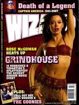 Wizard: The Magazine of Comics, Entertainment and Pop Culture issue 187-C Grindhouse Photo Cover