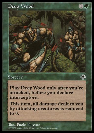 Magic the Gathering: Portal (Base Set) card 162 Deep Wood