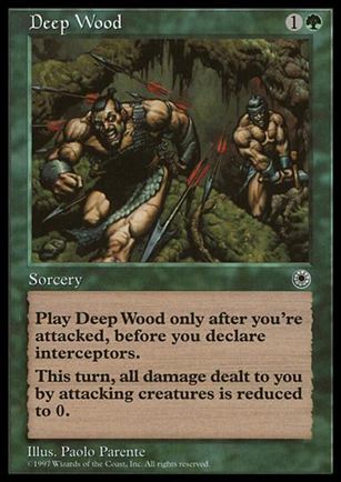 Magic the Gathering: Portal (Base Set) card 162 Deep Wood