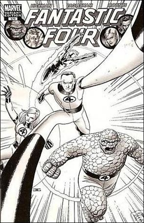 Fantastic Four (1961) issue 570-E John Cassaday 1:100 Sketch Cover