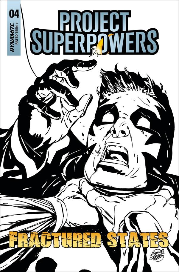 Project Superpowers: Fractured States issue 4-F Geraldo Borges 1:7 Black & White Cover