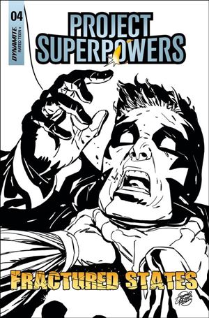 Project Superpowers: Fractured States issue 4-F Geraldo Borges 1:7 Black & White Cover
