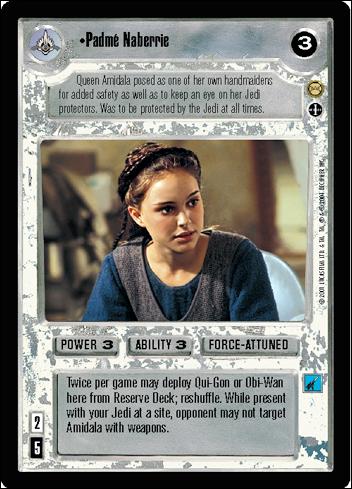 Star Wars: Tatooine Limited (Base Set) card 64 Padme Naberrie (Alternate Image)