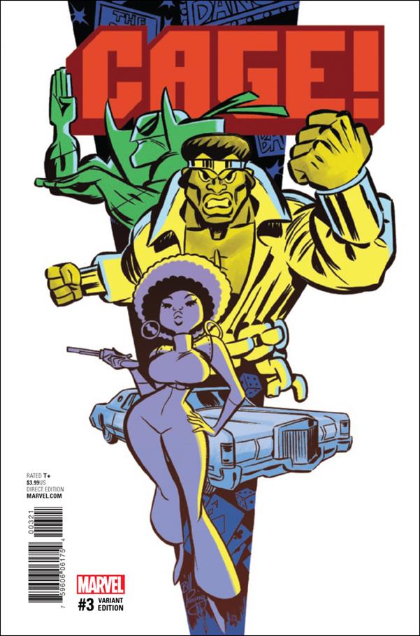 Cage! issue 3-B Bill Presing Cover