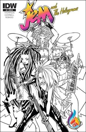 Jem and the Holograms issue 2-H Sophie Campbell Comics & Ponies Cover