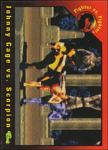 Mortal Kombat (Base Set) card 49 Johnny Cage vs. Scorpion