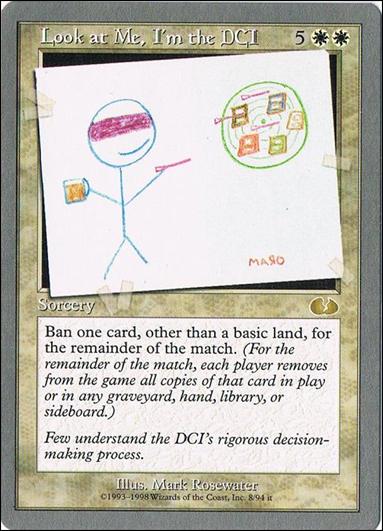 Magic the Gathering: Unglued (Base Set) card 8 Look at Me, I'm the DCI