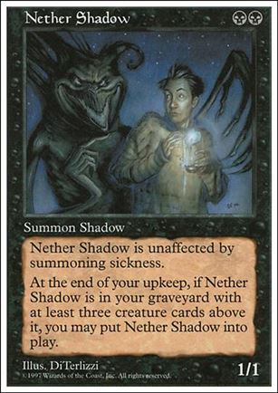 Magic the Gathering: 5th Edition (Base Set) card 183 Nether Shadow