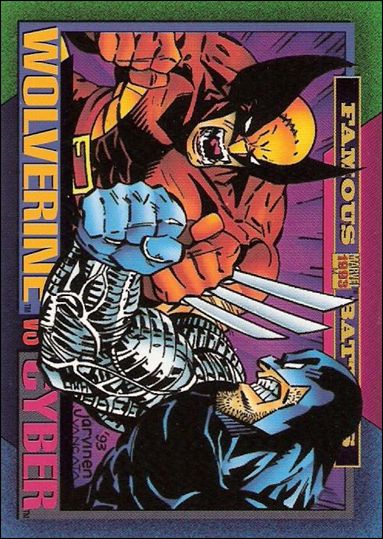 Marvel Universe: Series 4 (Base Set) card 161 Wolverine vs Cyber